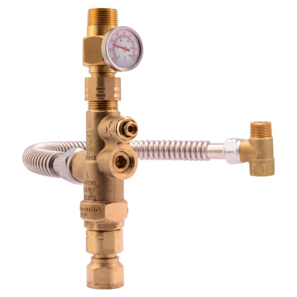 Cash Acme Tank Booster Pro for Electric/Gas Water Heaters, Brass Tank Booster 24643Z