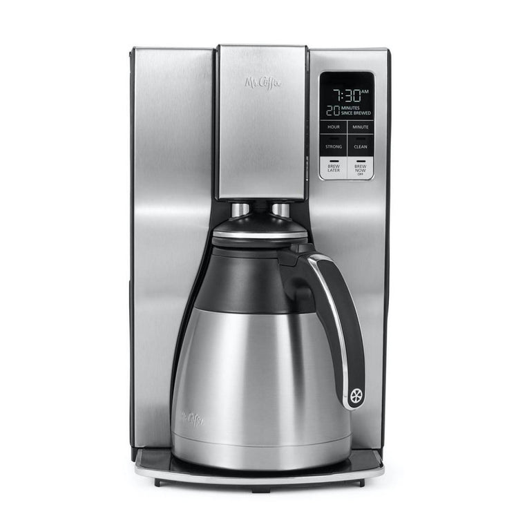 Mr. Coffee Programmable 10-Cup Coffee Maker with Stainless Steel Finish