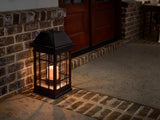 22-Inch Antique-Bronze Solar Lantern Featuring Smart Solar 3900KR1 San Rafael Estate-Style Design