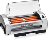 La Trevitt Commercial and Household Hot Dog Roller, 6-Capacity Sausage Grill Cooker for Family Use