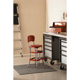 Cosco Black Retro Counter Chair and Step Stool