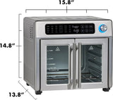 Emeril Lagasse 26 QT Extra-Large Air Fryer Toaster Oven, with Convection Cooking, French Doors & Stainless Steel Finish