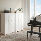 47-Inch Kitchen Pantry Cabinet with Drawer, Adjustable Shelves and White Finish for Home or Office Storage