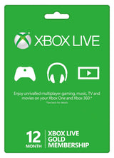 Xbox Live Gold Membership, 12-Month Subscription with 2 Packs