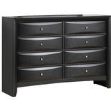 Glory Furniture Marilla Black 8-Drawer Dresser, Model G1500-D