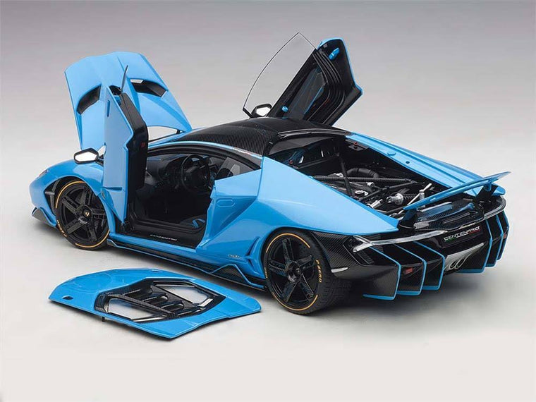 AUTOart 1:18-Scale Lamborghini Centenario Model Car, Metallic Light Blue