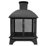 Landmann Redford Outdoor Fireplace, Black, 26×22 in., 2024