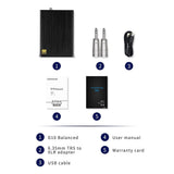 Topping D10 Balanced USB Digital-to-Analog Converter, ES9038Q2M XMOS XU208, PCM384KHz DSD256, TRS/XLR/Optical/Coax Outputs, Black