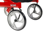 Drive Medical Nitro Euro-Style Rollator Walker in Red