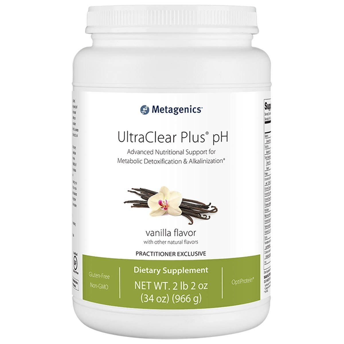 Metagenics UltraClear Plus Ph Nutritional Formula, Vanilla Flavor