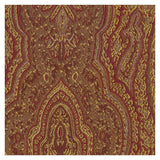 HomePop Parsons Dining Chair with Red and Gold Damask Upholstery