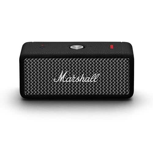Marshall Emberton II Portable Bluetooth Speaker in Black and Brass