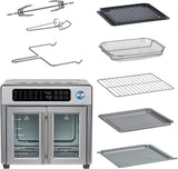 Emeril Lagasse 26 QT Extra-Large Air Fryer Toaster Oven, with Convection Cooking, French Doors & Stainless Steel Finish