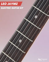 Leo Jaymz 39-Inch Full-Size ST-Style Electric Guitar Starter Kit with SSH Pickup, 5W Portable Amp, Tuner, Gig Bag, Strap and Accessories, Violet Ocean
