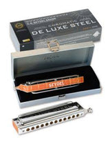 SEYDEL Chromatic Deluxe Steel Solo Harmonica in Low F