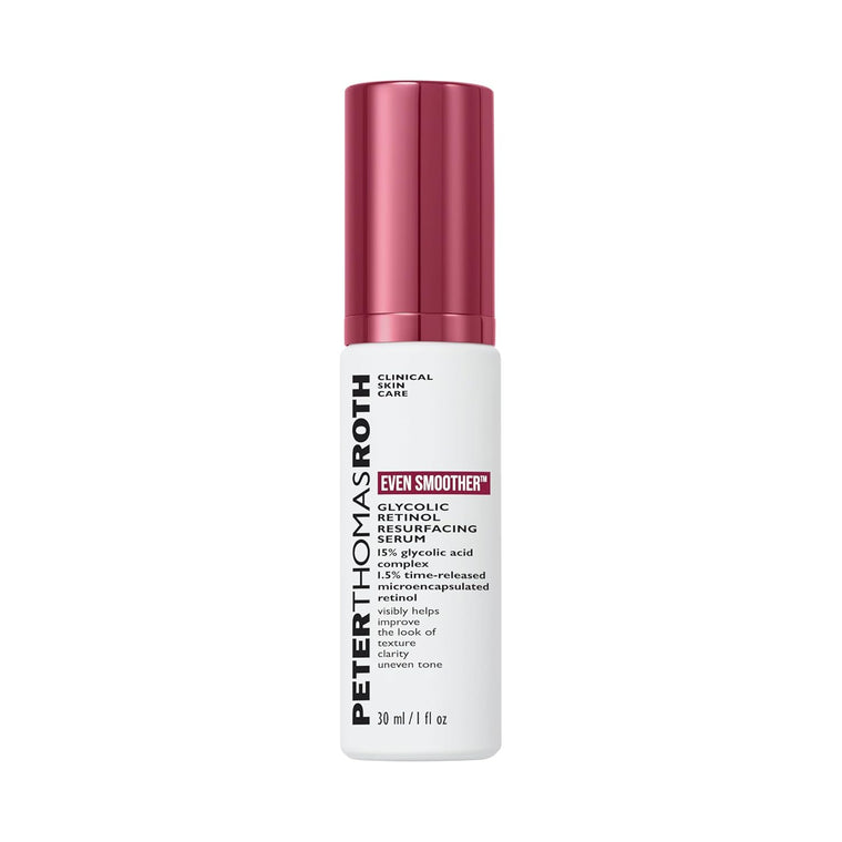 Peter Thomas Roth Even Smoother Resurfacing Serum, Glycolic Acid and Retinol Treatment for Uneven Texture and Tone, 1 fl. oz.