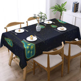 Under The Night Sky Printed Square Tablecloth, Farmhouse-Inspired Decor for Coffee Tables and Outdoor Spaces