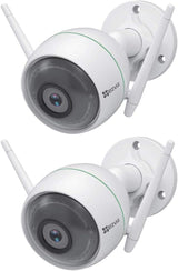 EZVIZ C3WN Outdoor WiFi Security Camera, 2-Pack with 1080P Video, 100ft Night Vision, Weatherproof Housing and Smart Motion Detection Zone, 2.4GHz WiFi Only