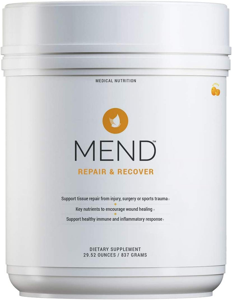 MEND Repair & Recover Citrus Protein Powder for Joint, Immune, Wound and Bone Fracture Support, Non-GMO, 30 Servings
