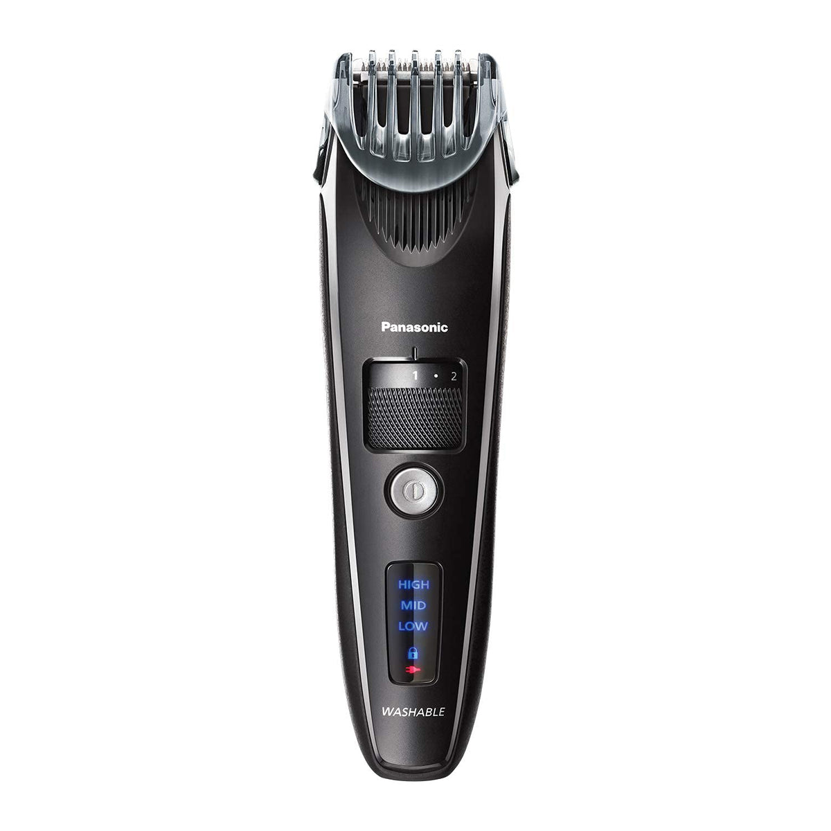 Panasonic ER-SB40-K Cordless Mens Beard Trimmer and Hair Clipper with Comb Attachment, 19 Adjustable Settings, and Washable Design