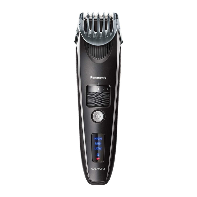 Panasonic ER-SB40-K Cordless Mens Beard Trimmer and Hair Clipper with Comb Attachment, 19 Adjustable Settings, and Washable Design