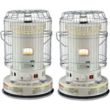 2-Unit Portable Indoor Kerosene Heater Set, 23,800-BTU Convection Space Heaters