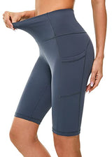 Womens Running and Yoga Half-Tights with Convenient Pockets for Workouts