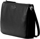 Kate Spade New York Triple Gusset Crossbody Bag, Black