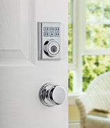 Kwikset 99090-022 SmartCode Electronic Deadbolt with SmartKey Security, Polished Chrome Finish