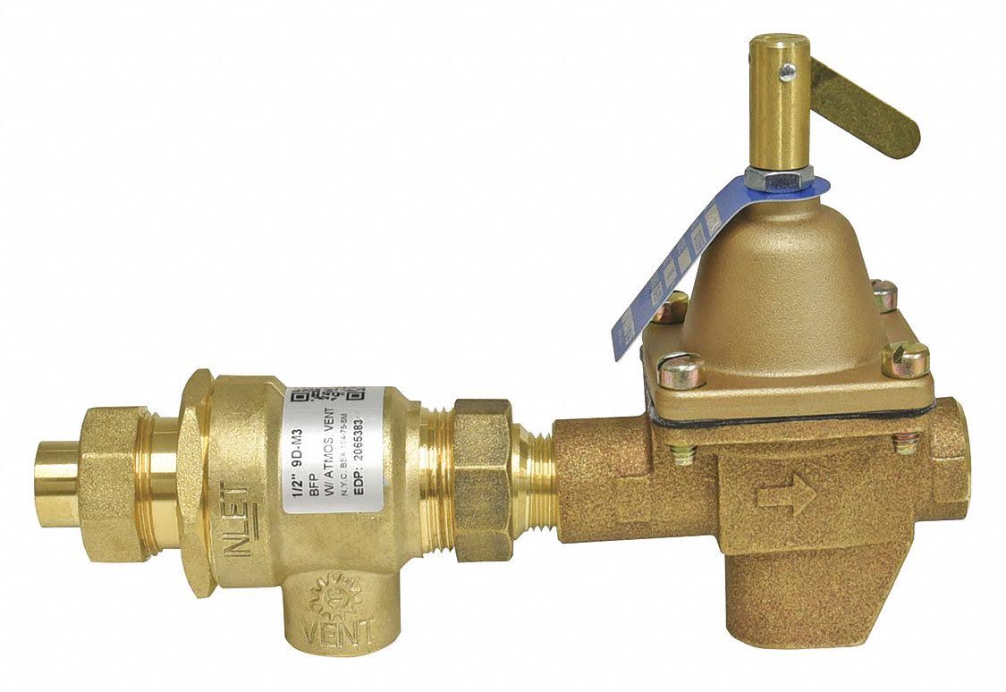 Watts B911S-M3 Combination Fill Valve and Backflow Preventer, 1/2In