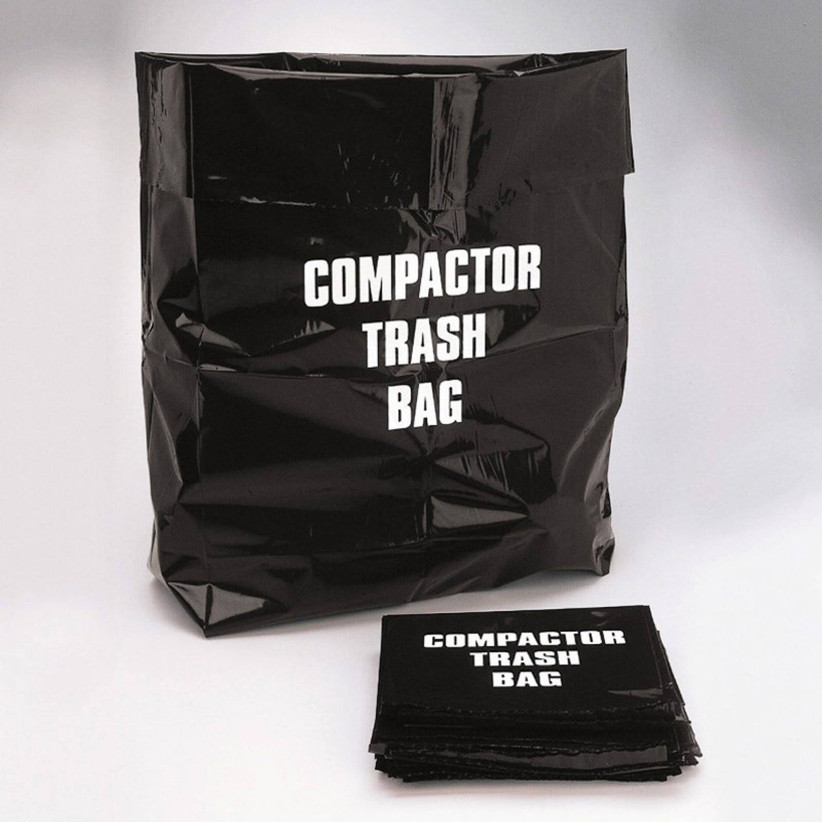 12-Pack Broan Trash Compactor Bags, Silver and Black
