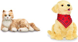 JOY FOR ALL Interactive Orange Tabby Companion Cat with Realistic, Lifelike Design