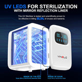 18L Baby Bottle Sterilizer and Dryer with UV Light, 360-Degree Sanitizing Box for Newborn Feeding Bottles, BPA-Free, Clinically Proven to Kill Up to 99.9% of Bacteria and Viruses