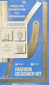 Fairgate Fashion Designers Ruler Kit #15-102 with Inch Measurements