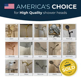 HammerHead Showers Oil Rubbed Bronze Handheld Shower Head with 6ft Hose, Brass Holder, Adjustable Bracket, Detachable Wand, and 1.75 GPM Low-Flow Water Saving Design