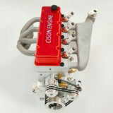 CISON L4-175 Assembled RC Engine Model, 17.5cc Mini OHV Inline Four-Cylinder Four-Stroke Gasoline Engine with Water Cooling, for RC Cars and Ships