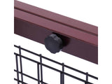 samnewrate Freestanding Adjustable Pet Gate for Dogs, Solid Wood Indoor Safety Gate