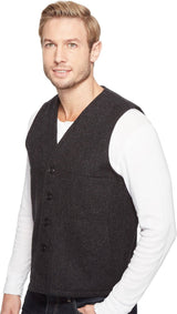 Charcoal Filson Mackinaw Wool Vest in Large