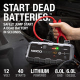 NOCO Boost HD GB70 2000 Amp 12-Volt UltraSafe Lithium Jump Starter with Power Bank, Charger and Jumper Cables for Up to 8-Liter Gasoline or 6-Liter Diesel Engines
