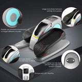 ANCHEER Under-Desk Elliptical Pedal Exerciser with Smart LCD Display & Remote, Quiet Low-Impact Seated Leg Workout for Seniors, Office or Home