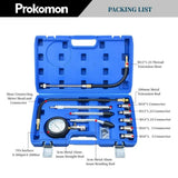Prokomon Engine Compression Tester Kit for Petrol and Gasoline Engines, Featuring M10, M12, M14, M16, and M18 Adapters