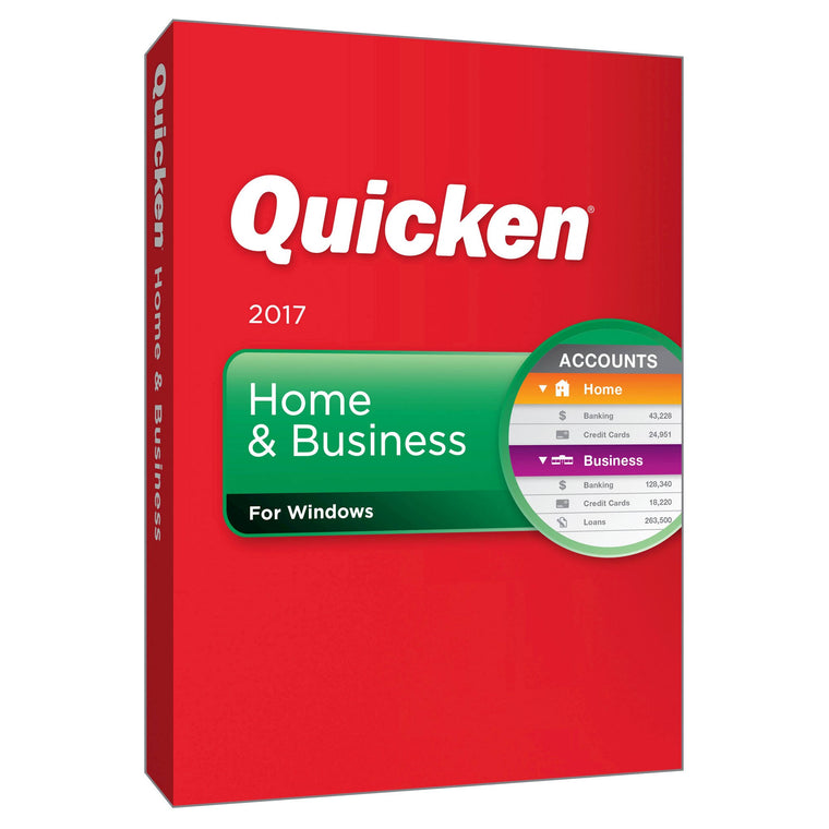 Quicken Home & Business 2017 Software, Box Pack