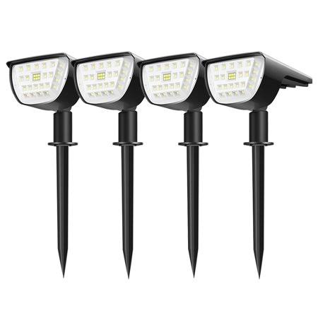 Litom 2-in-1 Solar Path Light and Landscape Spotlight with 32 LEDs, IP67 Waterproof Design for Yards, Gardens, Driveways, Porches and Walkways