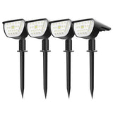 Litom 2-in-1 Solar Path Light and Landscape Spotlight with 32 LEDs, IP67 Waterproof Design for Yards, Gardens, Driveways, Porches and Walkways