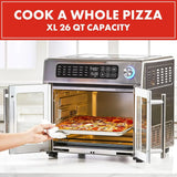 Emeril Lagasse 26 QT Extra-Large Air Fryer Toaster Oven, with Convection Cooking, French Doors & Stainless Steel Finish