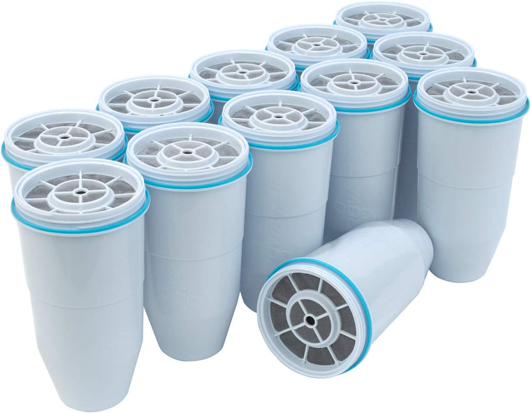 ZeroWater 5-Stage Replacement Filter, NSF Certified to Reduce Lead, Heavy Metals and PFOA/PFOS, White, 8-Count Pack