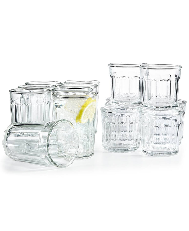 Luminarc Clear Working Glass Set, 16-Piece Collection
