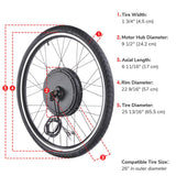48V 1000W Electric Bicycle Motor Conversion Kit with 26-Inch Front/Rear Wheel Compatibility, by TheLAShop