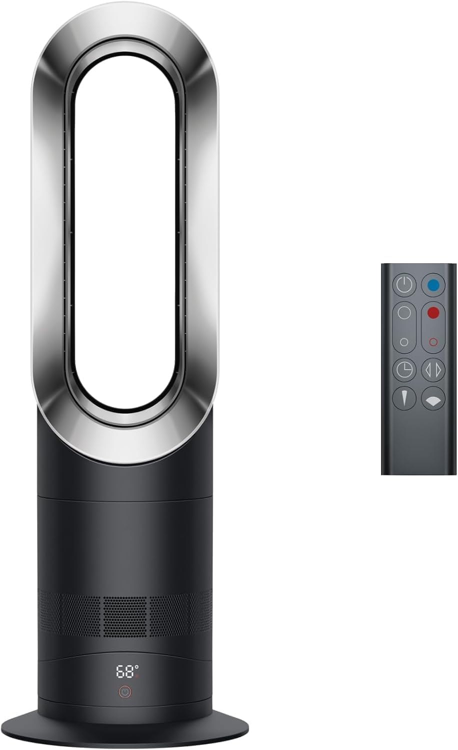 Dyson AM09 Hot + Cool Ceramic Fan Heater, Black/Iron