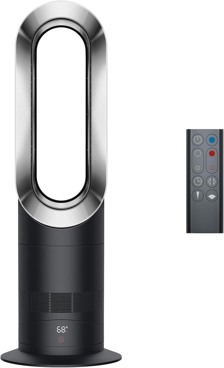 Dyson AM09 Hot + Cool Ceramic Fan Heater, Black/Iron